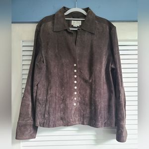 100% leather jacket women's XL